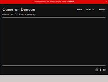 Tablet Screenshot of cameronduncan.net